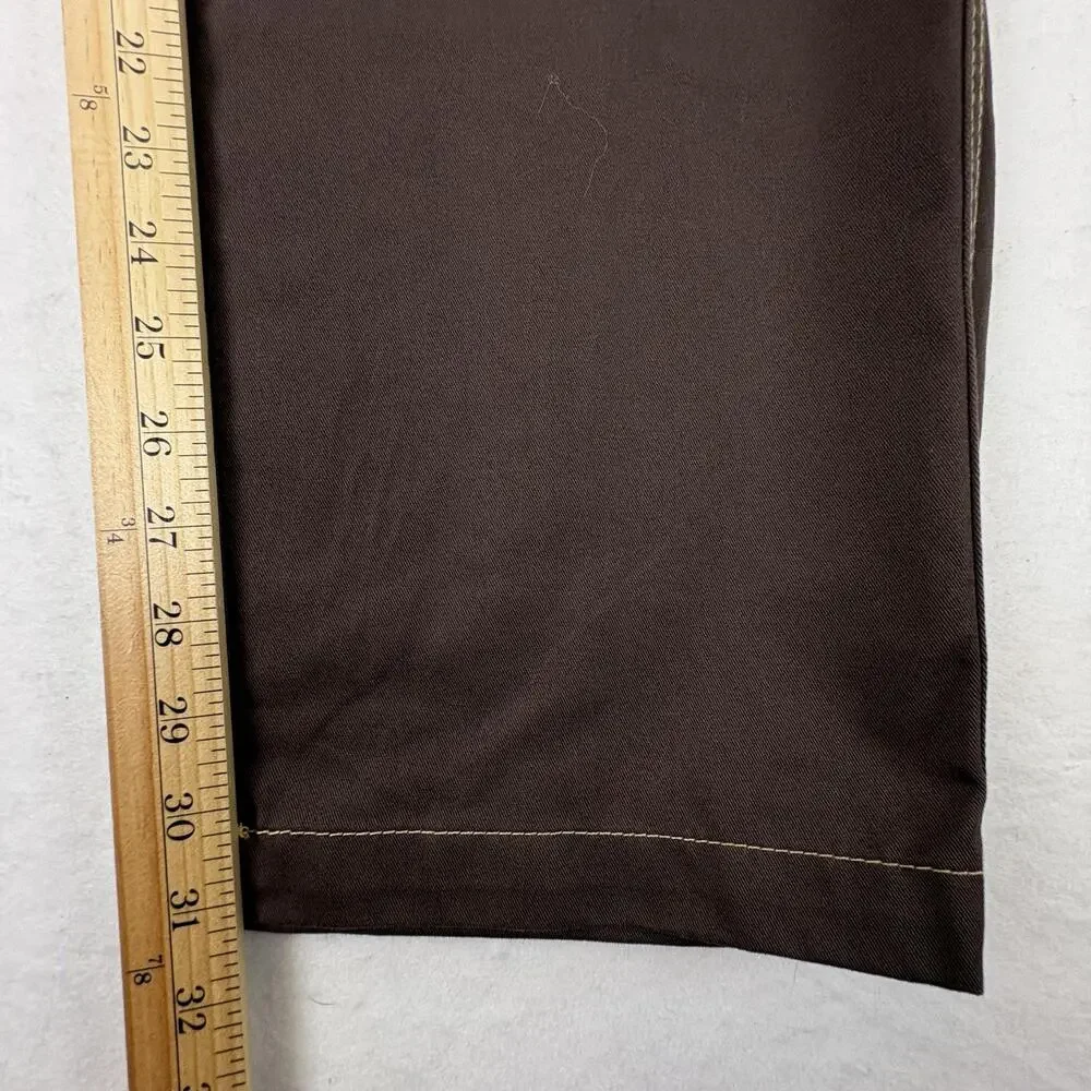 True Religion Cargo Pants Mens 32x31 Brown Bracken Canvas Outline Workwear NEW